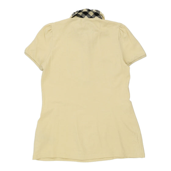 Burberry Brit Polo Shirt - Small Yellow Cotton