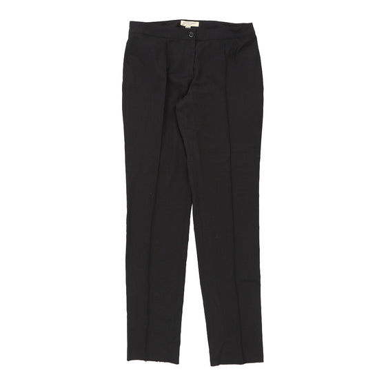 Burberry London Trousers - 31W UK 10 Black Virgin Wool