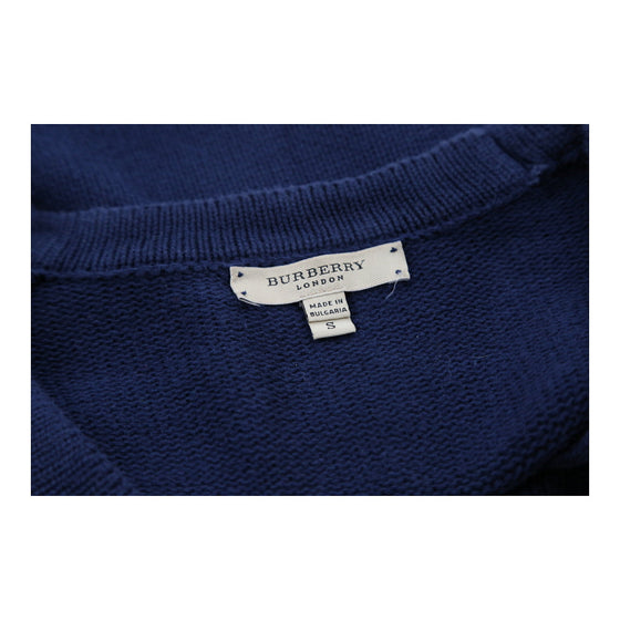 Burberry London T-Shirt - Small Blue Cotton