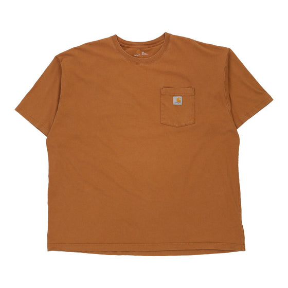 Vintage brown Carhartt T-Shirt - mens xx-large