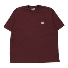  Vintage burgundy Carhartt T-Shirt - mens xx-large