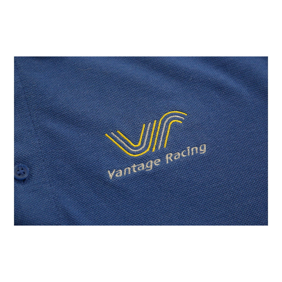 Vintage blue Vantage Racing Henbury Polo Shirt - mens xxx-large