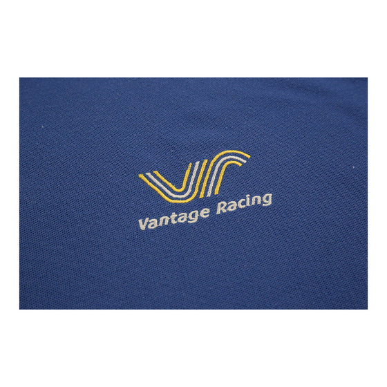 Vintage blue Vantage Racing Jerzees Polo Shirt - mens xx-large