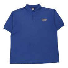  Vintage blue Chamberlain Motorsport Jerzees Polo Shirt - mens xx-large