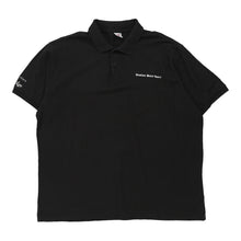  Vintage black Stratton Motor Sport Fruit Of The Loom Polo Shirt - mens xx-large