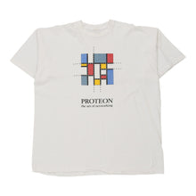  Vintage white Proteon T-Shirt - mens x-large