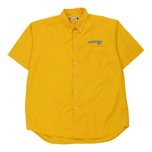  Vintage yellow Synergy Clique Short Sleeve Shirt - mens xx-large