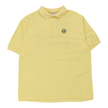  Vintage yellow Lotus Screenmates Polo Shirt - mens x-large