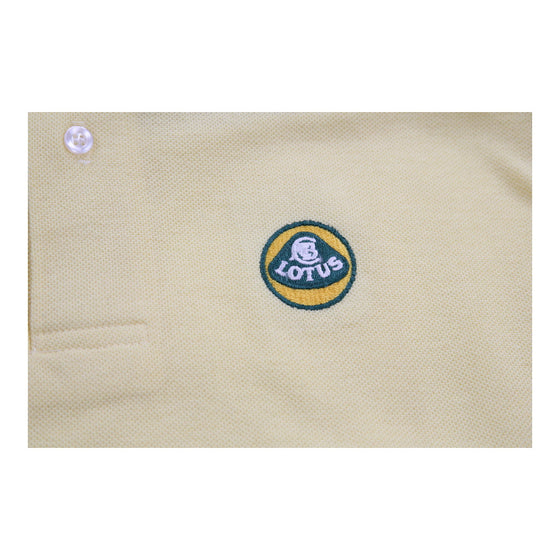 Vintage yellow Lotus Screenmates Polo Shirt - mens x-large