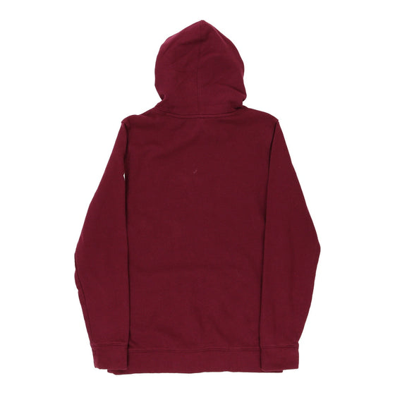 Harper Park Basketball Under Armour Hoodie - Small Burgundy Cotton Blend - Thrifted.com