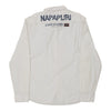 Vintage white Napapijri Shirt - mens xxx-large