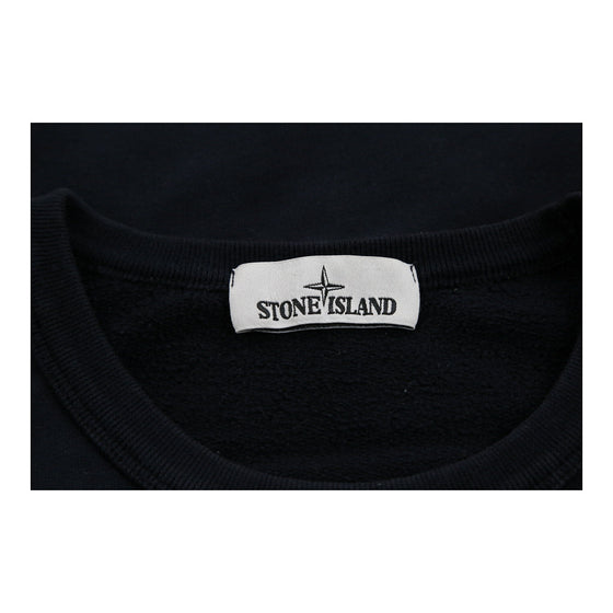 Vintage navy Stone Island Sweatshirt - mens medium