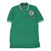 Vintage green Napapijri Polo Shirt - mens medium