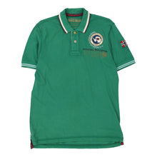  Vintage green Napapijri Polo Shirt - mens medium