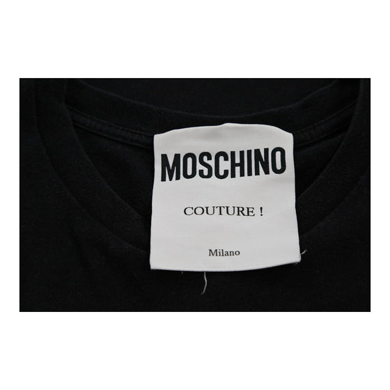 Vintage black Moschino T-Shirt - womens xx-large