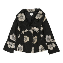  Armani Floral Jacket - Large Black Nylon