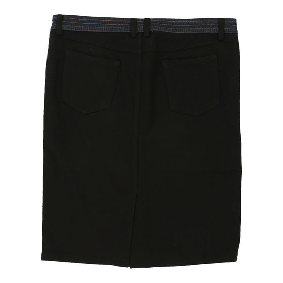 Dolce & Gabbana Pencil Skirt - 38W UK 18 Black Wool Blend