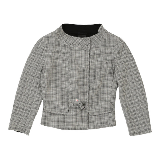 Fendi Checked Jacket - Medium Grey Wool Blend