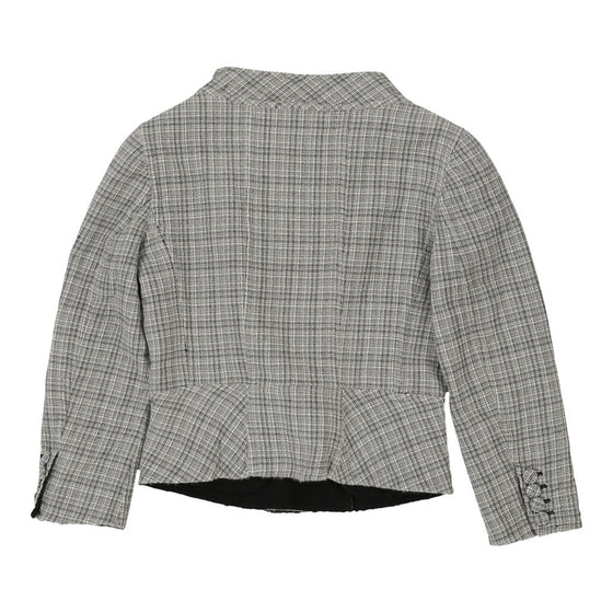 Fendi Checked Jacket - Medium Grey Wool Blend