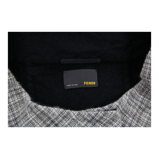 Fendi Checked Jacket - Medium Grey Wool Blend