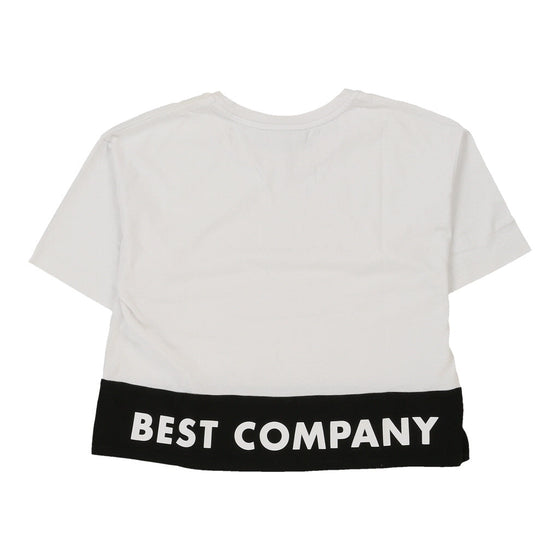 Best Company T-Shirt - Medium White Cotton