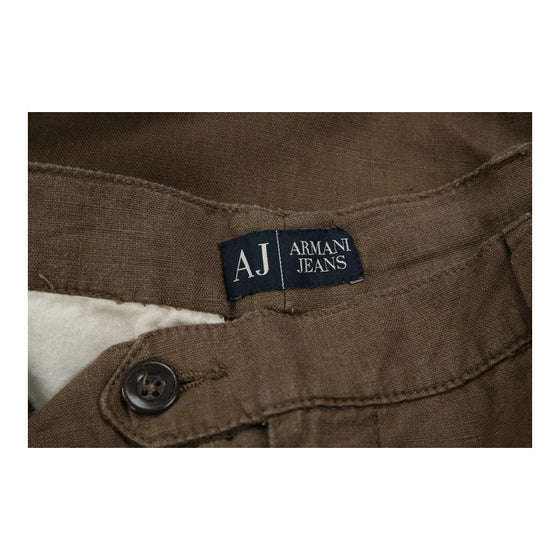 Vintage brown Armani Jeans Trousers - mens 32" waist