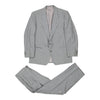 Vintage grey Trussardi Full Suit - mens large