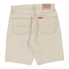  Vintage beige Cotton Belt Shorts - mens 32" waist