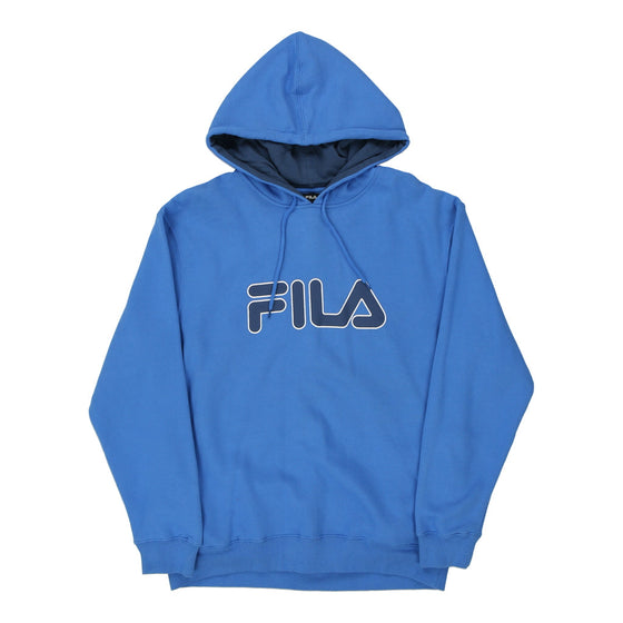 Vintage blue Fila Hoodie - mens large