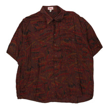  Vintage brown Aster Short Sleeve Shirt - mens x-large