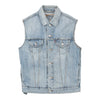 Vintage blue Levis Denim Gilet - mens medium