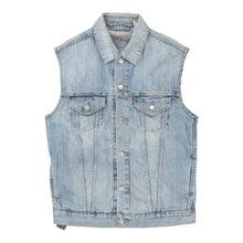  Vintage blue Levis Denim Gilet - mens medium