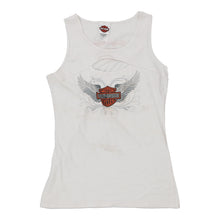  Vintage white Harley Davidson Vest - womens x-large