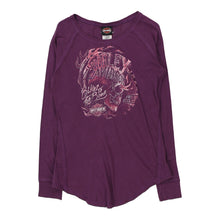  Vintage purple Harley Davidson Long Sleeve Top - womens large