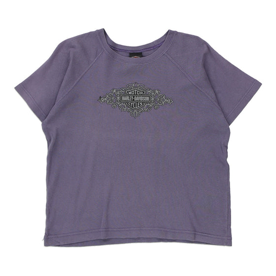 Vintage purple Chicago, IL Harley Davidson T-Shirt - womens x-large