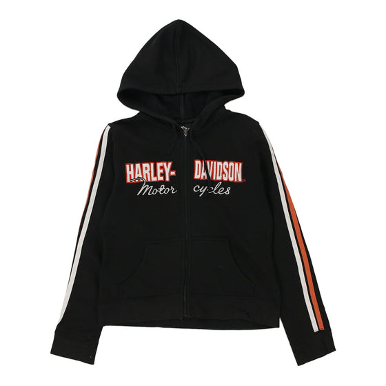 Vintage black Harley Davidson Hoodie - womens medium