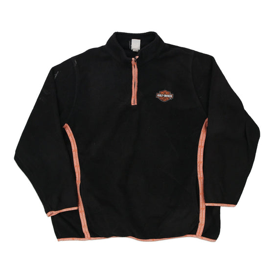 Vintage black Harley Davidson Fleece - womens xx-large