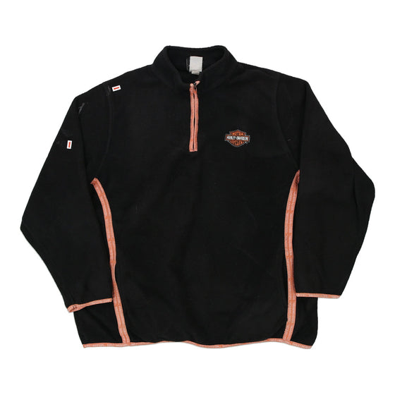 Vintage black Harley Davidson Fleece - womens xx-large