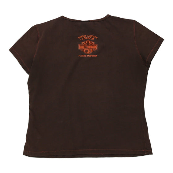 Vintage brown Harley Davidson T-Shirt - womens large