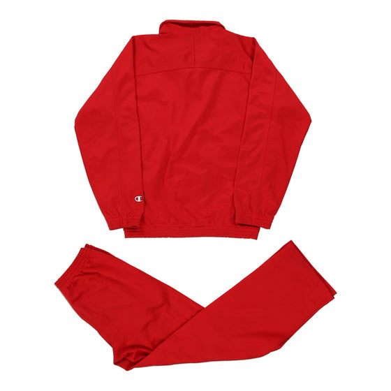 Vintage red Age 9-10 Champion Full Tracksuit - boys small