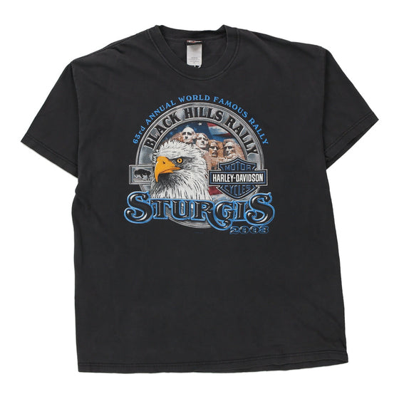 Vintage black Sturgis 2003 Harley Davidson T-Shirt - mens x-large