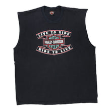  Pre-Loved black Oakland, CA Harley Davidson Vest - mens xxx-large