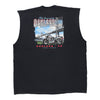 Pre-Loved black Oakland, CA Harley Davidson Vest - mens xxx-large