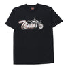 Vintage black Patras Greece Harley Davidson T-Shirt - mens medium