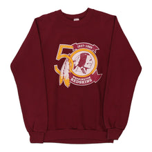  Vintage burgundy 1980s Made in USA  Washington Redskins 50 Years Jerzees Sweatshirt - mens medium