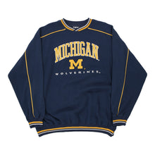  Vintage navy Michigan Lee Sport Sweatshirt - mens x-large