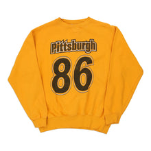  Vintage yellow Pittsburgh Steelers Crown Usa Sport Sweatshirt - mens medium