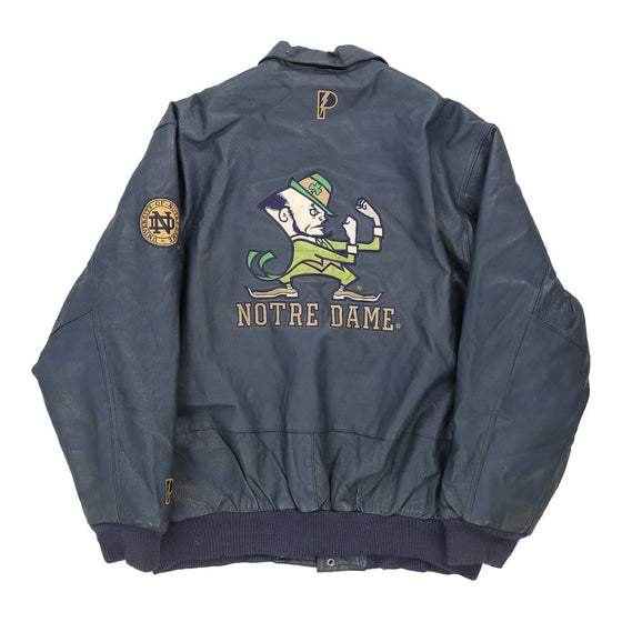 Vintage notre dame letterman jacket hot sale