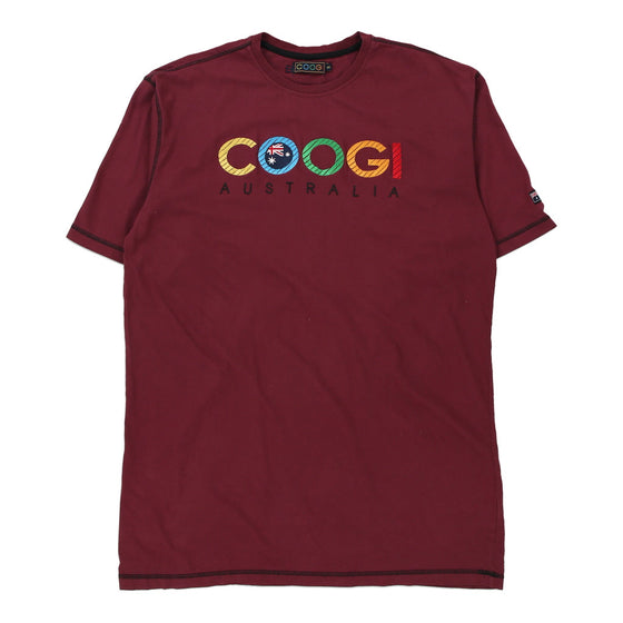 Vintage burgundy Coogi T-Shirt - mens xxxx-large