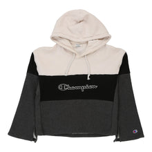  Reverse Weave Champion Cropped Hoodie - Medium Block Colour Cotton Blend hoodie Champion   